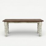 Amish Made Barnwood Dining Table with End Extensions In-Stock