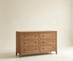 Amish Covey Creek 6-Drawer Dresser with Optional Mirror