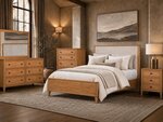 Amish Covey Creek Contemporary 4-Piece Bedroom Furniture Set