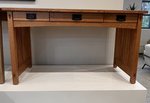 Amish Mission Work Desk with Slatted Sides In-Stock and Ready to Ship