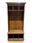 Outlet: Amish Elm Handcrafted Milfay Solid Wood Entryway Hall Bench In-Stock
