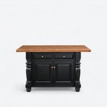 Amish Solid Wood Farmhouse 45" Kitchen Island - Custom Made To Order