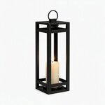 Amish Modern Poly Outdoor Decorative Lantern for Porch or Patio - Choose Color