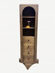Amish Sora Modern Swivel Lingerie Chest with 4-Drawers