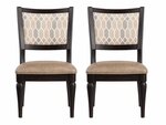Amish Set of Two Upholstered Dining Side Chair In-Stock