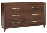 Amish Elli 6-Drawer Dresser with Optional Mirror