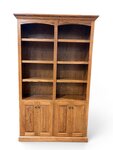 Outlet: Amish Red Oak Handcrafted Traditional Custom Bookcase In-Stock