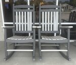 Set of Two Poly Porch Rocker Chairs In-Stock