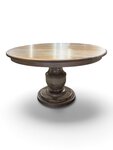 Outlet: Amish Hickory Handcrafted Solid Wood Grafton Single Pedestal Dining Table In-Stock