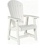 Amish Poly Outdoor Empress Dining Chair with Swivel Option