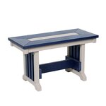 Amish Poly Outdoor Seabreak Mission Bench
