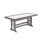 Amish Poly Outdoor Farmhouse Mission Dining Table - Choose Height