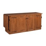 Amish Large Sewing Cabinet with 27" Kneehole & Spool Pullout