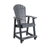 Amish Poly Outdoor Empress Counter or Bar Chair with Swivel Option