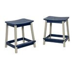 Amish Poly Outdoor Surf-Aira Saddle Stool