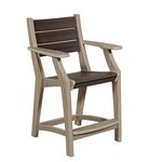 Amish Poly Outdoor Farmhouse Counter or Bar Chair