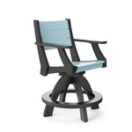 Amish Poly Outdoor Farmhouse Swivel Counter or Bar Chair
