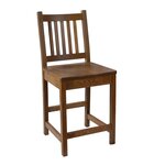 Amish Handcrafted Solid Wood Adley Mission Counter or Bar Stool