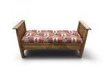 Outlet: Amish Hickory Colorado Springs Mission Bedroom Storage Bench In-Stock