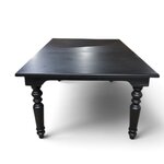 Outlet: Amish Brown Maple Amherst Large 48x60 Turned Leg Dining Table In-Stock
