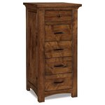 Amish Saige Narrow Lingerie Chest with 5 or 6 Drawers
