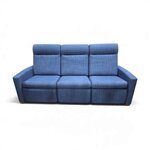 Outlet: Amish Brown Maple Classic Comfort 85" Wall Hugger Reclining Sofa In-Stock
