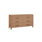 Amish Williamsburg 6-Drawer Dresser with Optional  Mirror