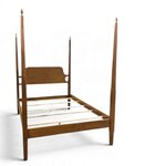 Outlet: Amish Cherry Ivy Shaker Pencil Post Queen Bed In-Stock