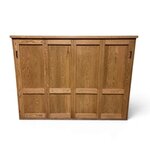 Outlet: Amish Oak Solid Wood Horizontal Queen Murphy Wall Bed In-Stock