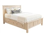 Amish Mt. Osos Panel Bed with Storage Drawers