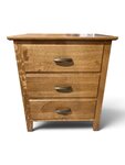 Outlet: Amish Oak Shoreview Three-Drawer Nightstand In-Stock