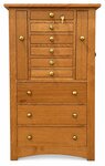 Amish 48" Lynchburg Deluxe Flush Mission Jewelry Armoire In-Stock
