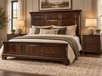 Amish Verdant Solid Wood Heirloom Classic 3-Piece Bedroom Furniture Set
