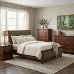 Amish Verdant Solid Wood Heirloom Classic 4-Piece Bedroom Furniture Set