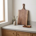 Amish Handcrafted Medium Solid Walnut Live Edge Serving & Cutting Board In-Stock