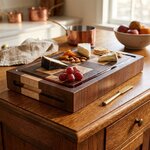 Amish Handcrafted Small Prep and Serving Board with Juice Groove In-Stock