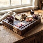 Small Amish Handcrafted Cutting and Serving Board with Juice Groove In-Stock