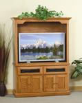 Shaker Entertainment Center with Raised Panel Doors