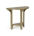 Patio Recycled Poly Half Round Bar Table