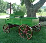 Old Fashioned Buckboard Wagon - Large Rustic