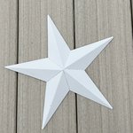 10" Painted Amish Barn Star - Choose Your Color