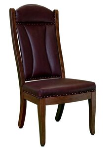 Handcrafted Wood Frame Upholstered Office Chair