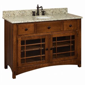 Amish Norfolk Mission 60" Bathroom Vanity without Top