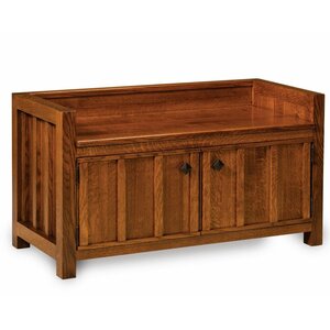 Amish Mission Storage Bench with Doors