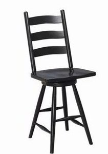 Galloway Shaker Ladder Back Swivel Counter and Bar Stool