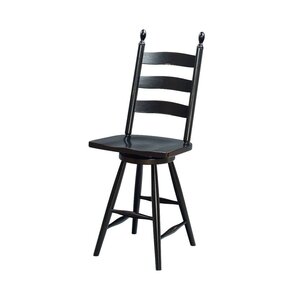 Galloway Shaker Ladder Back Swivel Counter and Bar Stool
