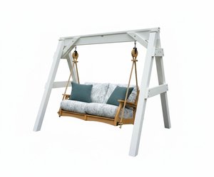 Berlin Gardens Vinyl A-Frame Swing Stand