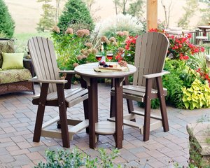 Poly Outdoor Bar Table and Stools