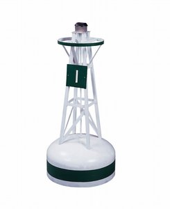 Handcrafted Decorative Buoy Large 54" with Solar Light