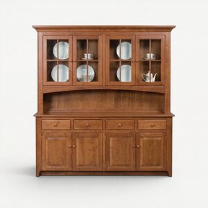 Amish Made 77" Galloway Shaker Four Door Hutch